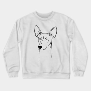 Ibizan Hound (Black and White) Crewneck Sweatshirt